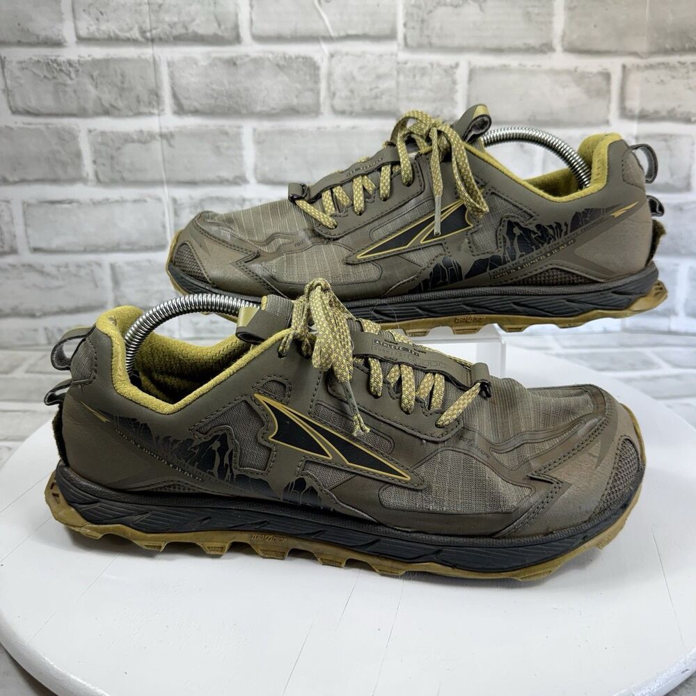Altra Lone Peak Men's Size 11.5 Olive Willow Trail Walking Running Comfort Shoes